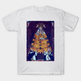 Cusco School Our Lady of the Rosary with Saint Dominic and Saint Rose T-Shirt